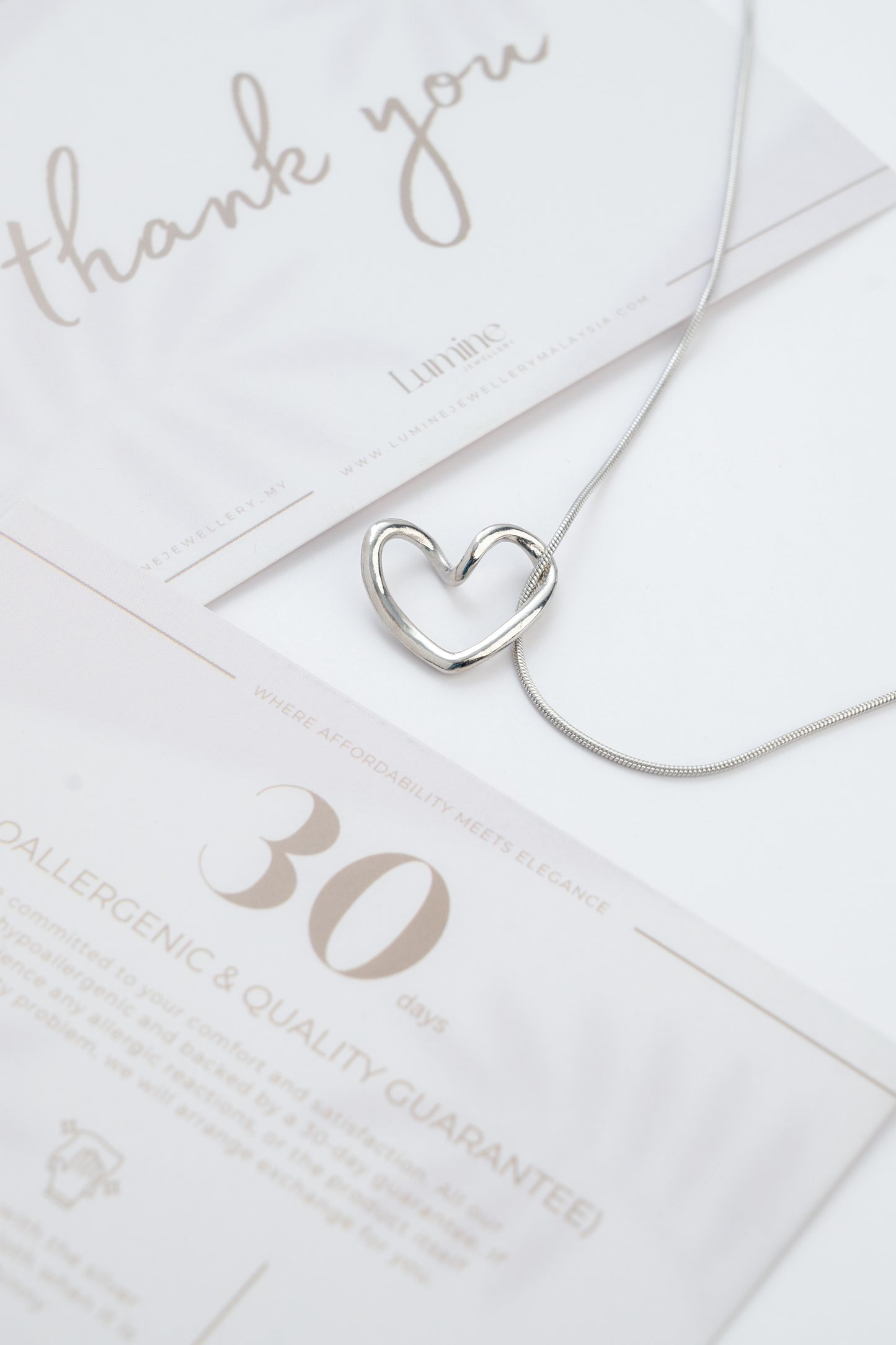 Hollow Heart Necklace