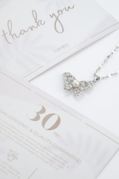 Pearl Butterfly Necklace