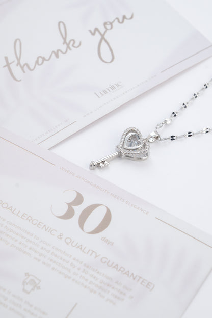 Heart Key Necklace