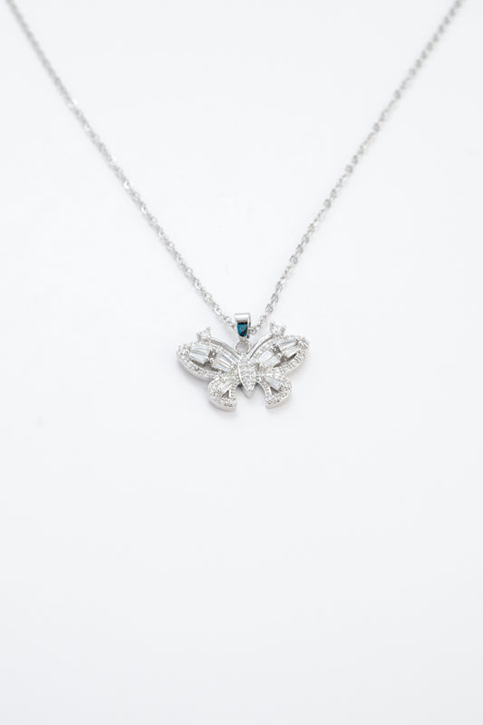 Diamond Butterfly Necklace II