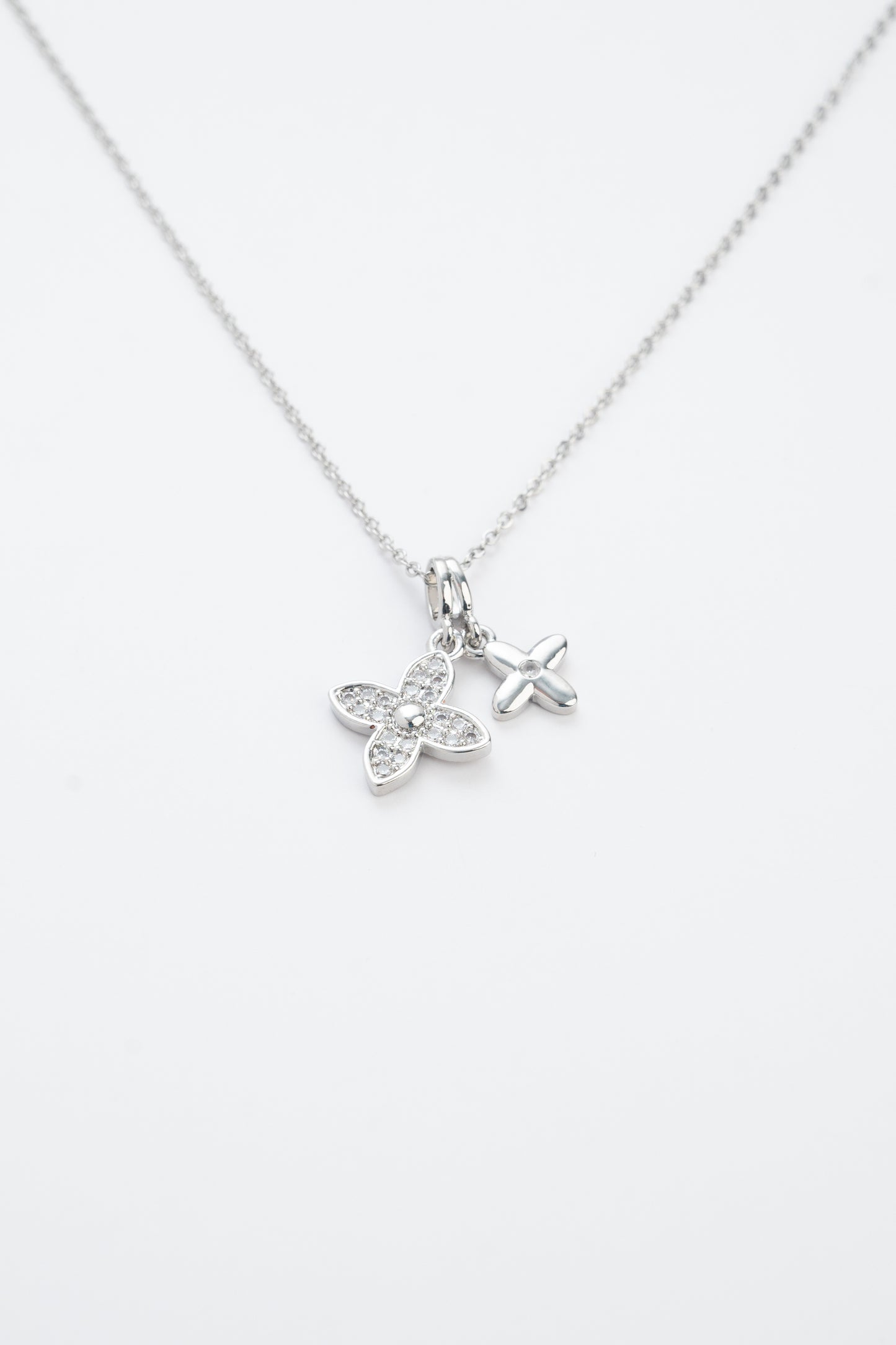 Twin Flower Necklace