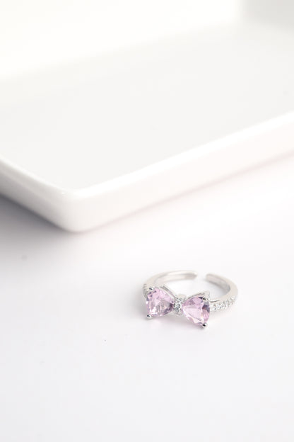 Pink Diamond Bow Ring