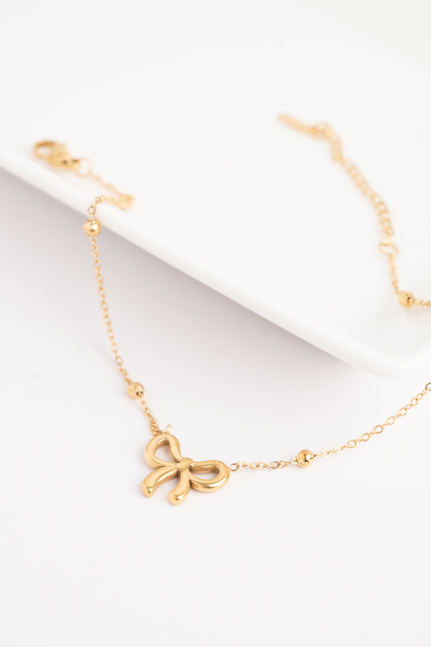 Dainty Bow Elegance Anklet