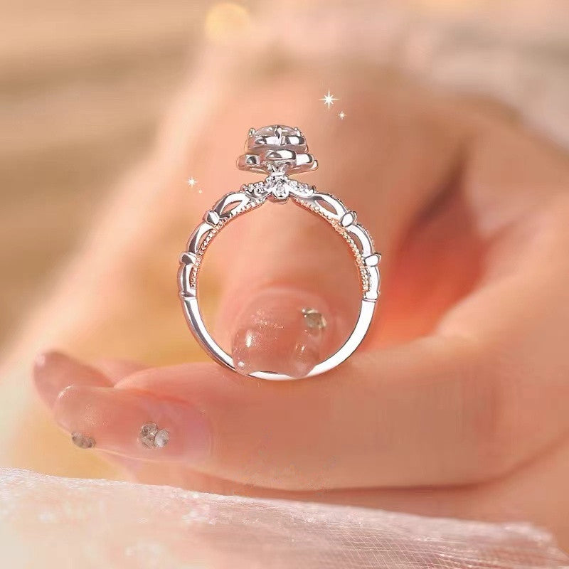 Princessa Moissanite Ring 小红书爆款在逃公主钻戒 (With Cert 有莫桑钻证书)