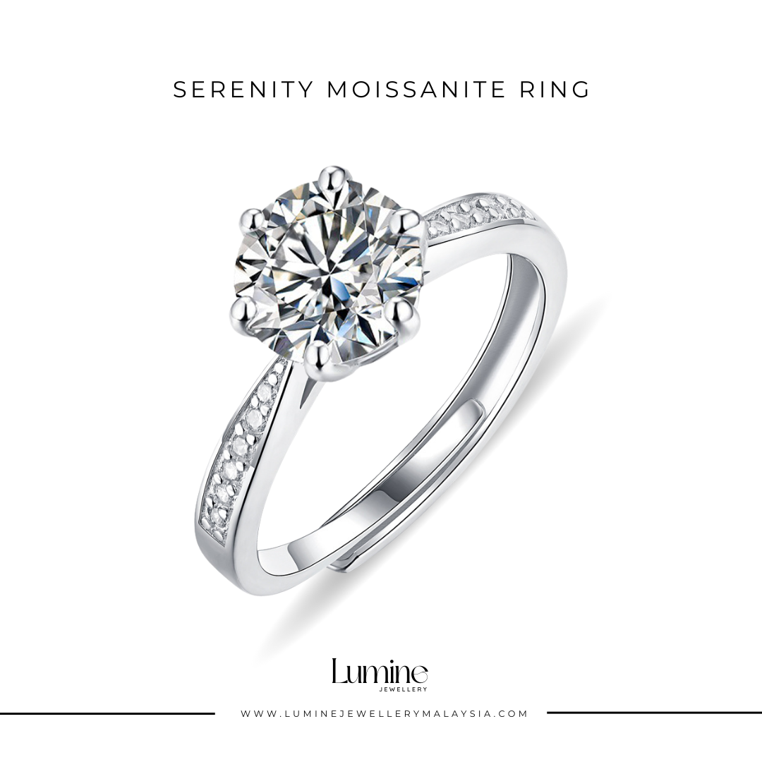 Serenity Moissanite Diamond Ring