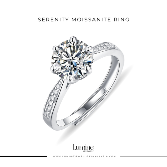 Serenity Moissanite Diamond Ring