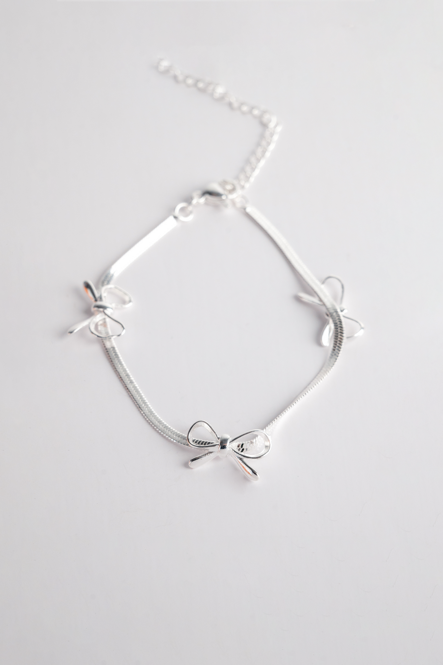 Korean Bowtie Snake Chain Bracelet