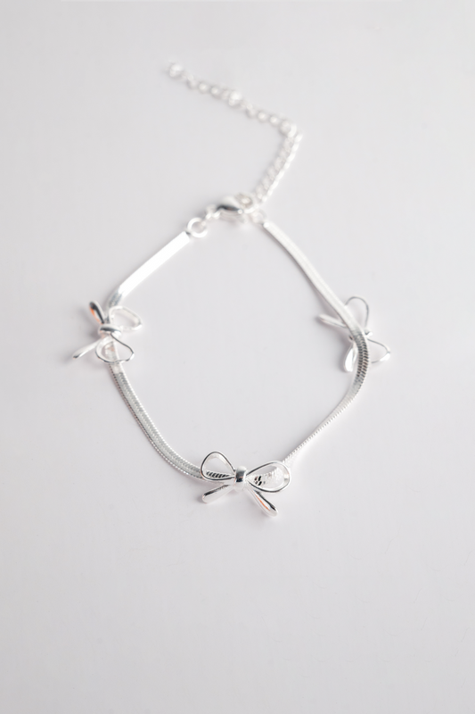 Korean Bowtie Snake Chain Bracelet