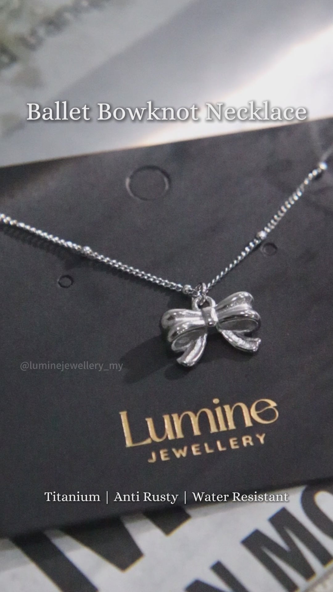 Ballet Bowknot Necklace