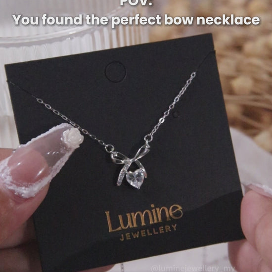 Sweetheart Bow Necklace II