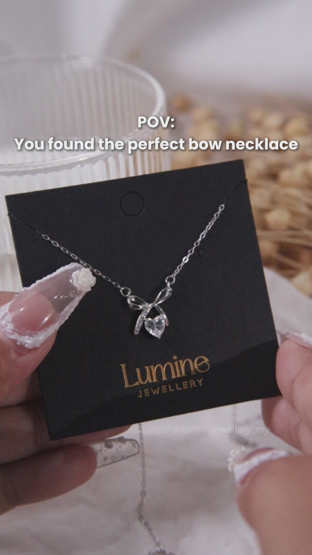 Sweetheart Bow Necklace II