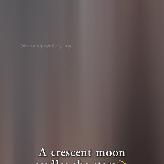 Starry Crescent Necklace