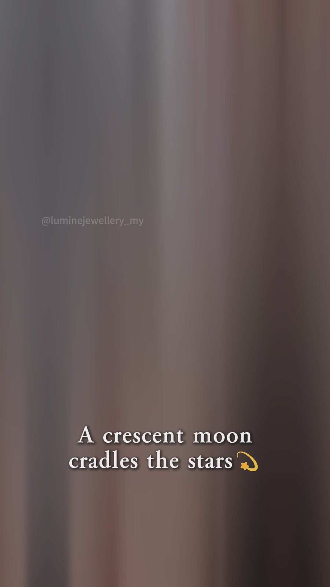 Starry Crescent Necklace