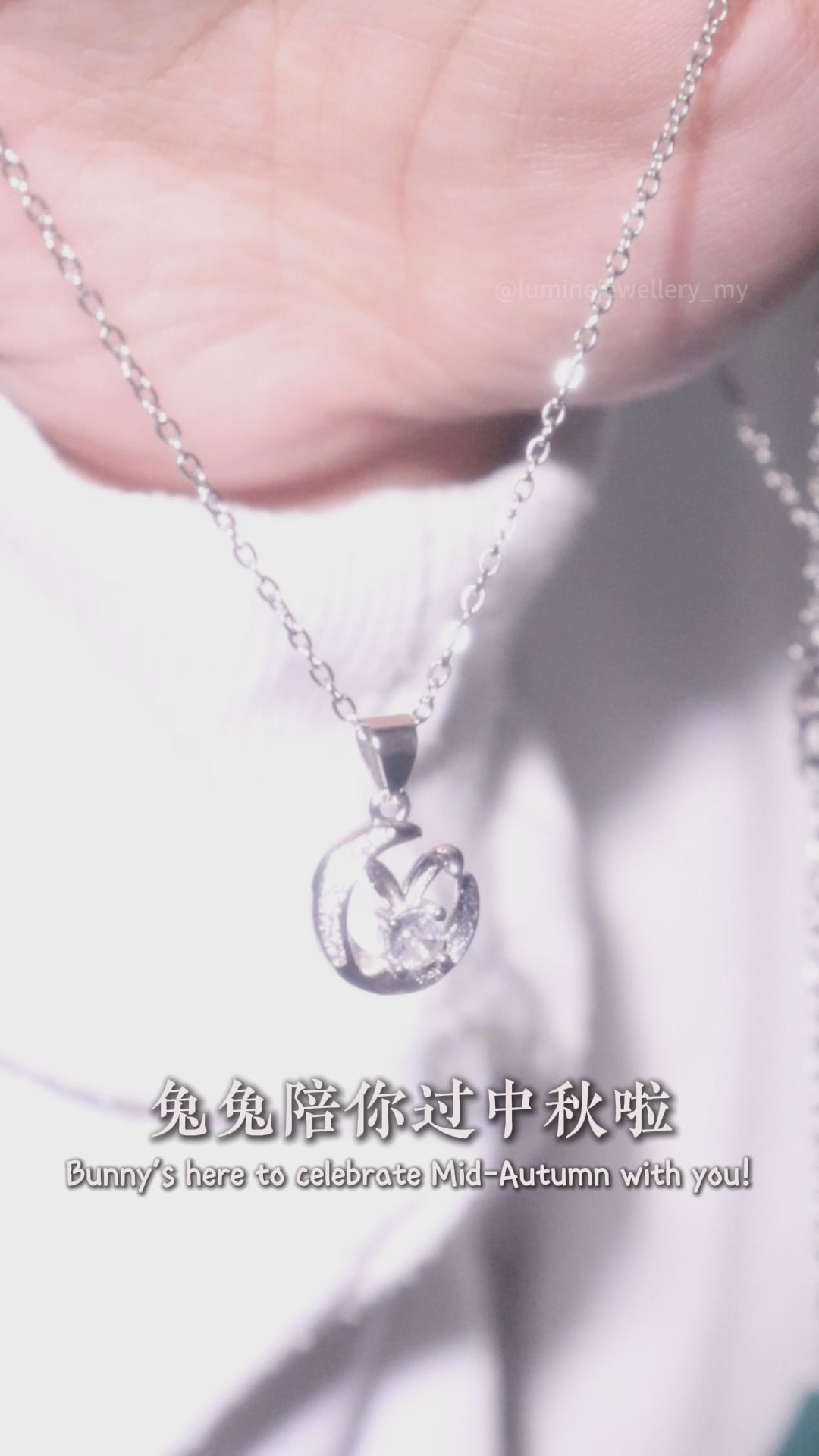 Luna Rabbit Diamond Necklace