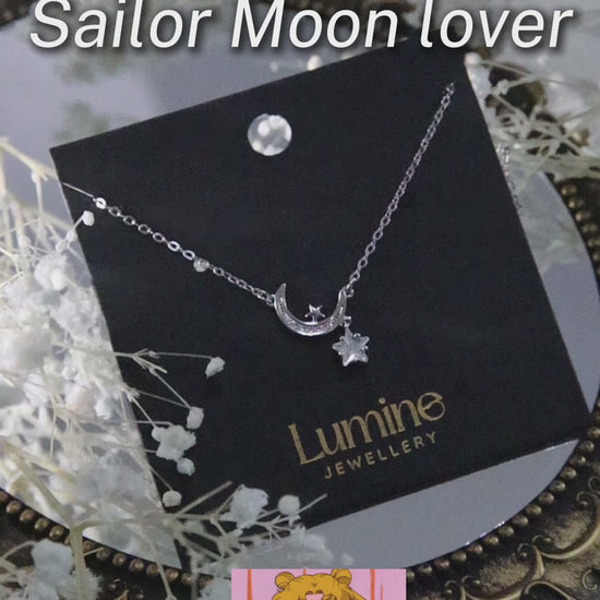 Lunar With Star Necklace