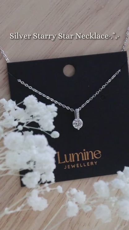 Starry Star Necklace (GRA Certified Moissanite | 999 Silver)